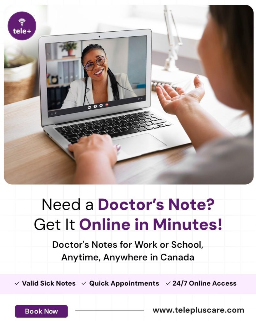 Online sick notes and medical certificates Edmonton