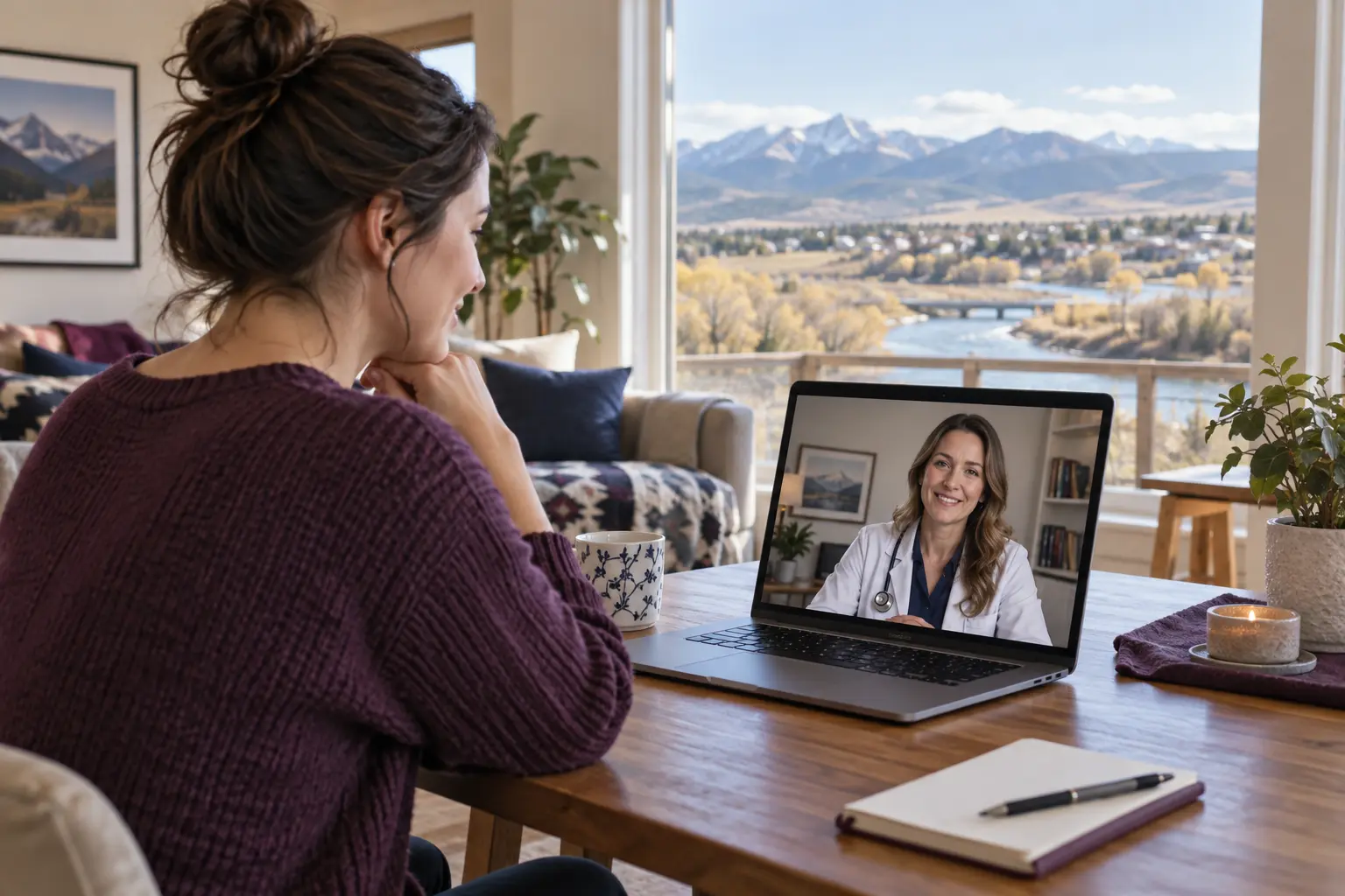 Cochrane patient discussing birth control online with a Canadian family doctor