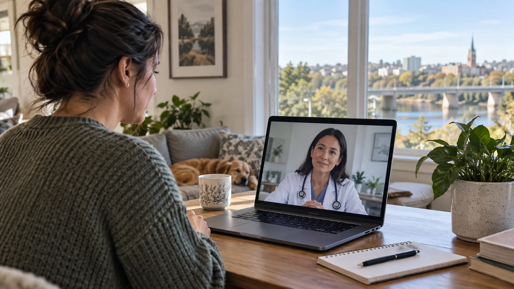 Doctor reviewing blood pressure and health history before prescribing birth control