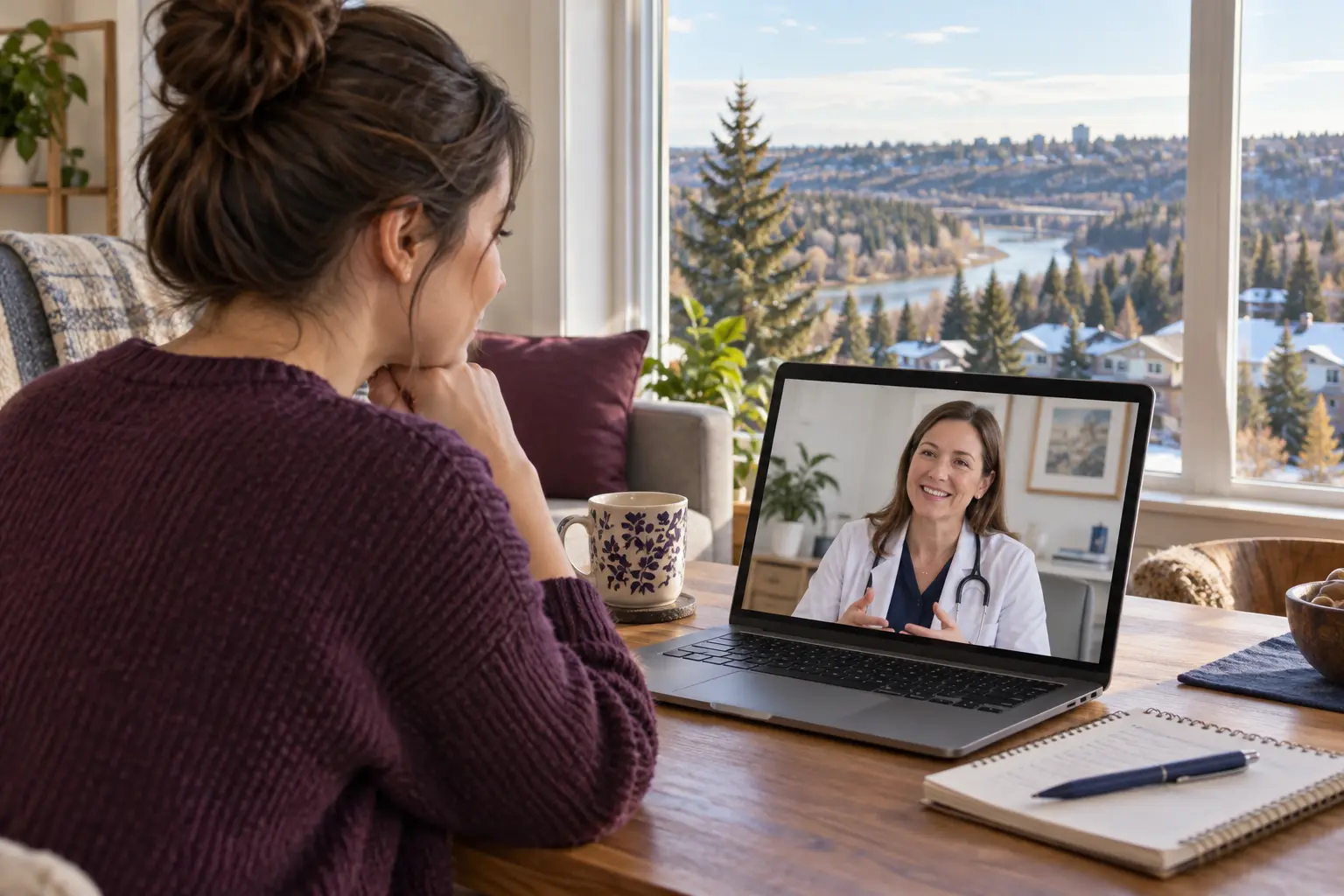 St. Albert patient discussing birth control online with a Canadian family doctor