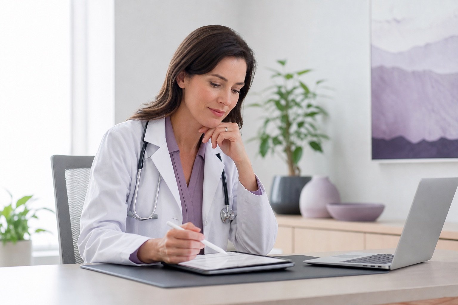 Online doctor issuing a medical note in Manitoba after a virtual assessment