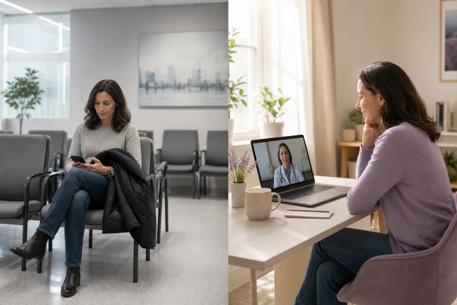 Walk-in clinic compared with an online doctor's note in Manitoba