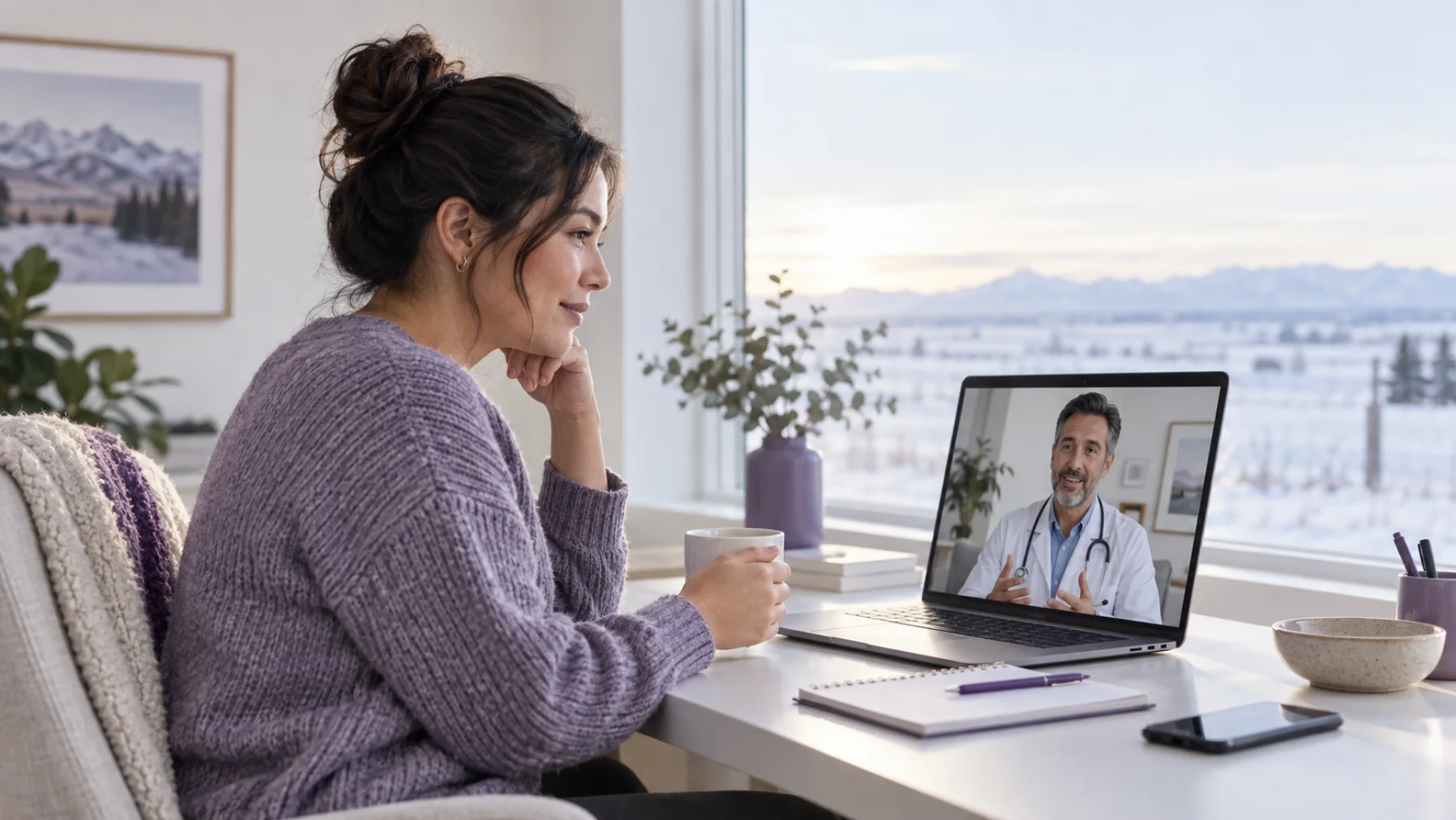 Alberta patient deciding when to book an online STI visit