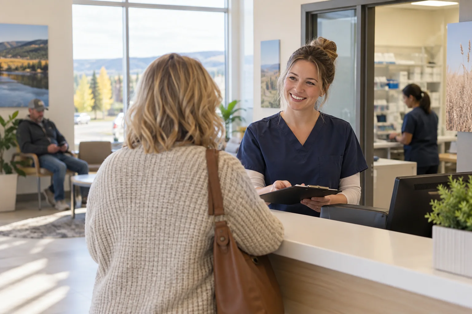 Drayton Valley patient preparing to attend a laboratory appointment