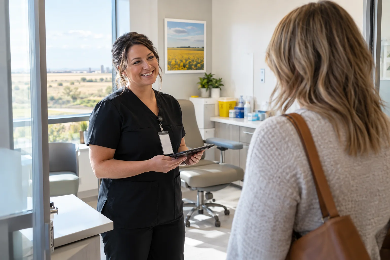 Leduc patient preparing to attend a laboratory appointment