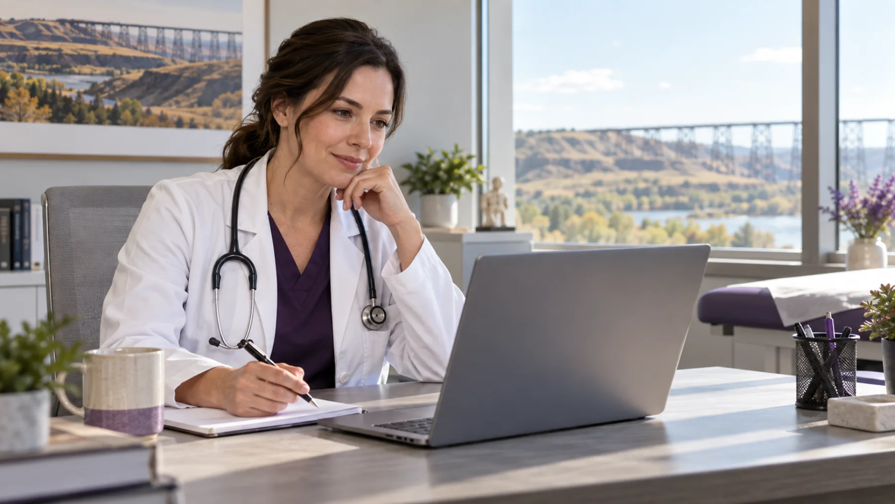 Lethbridge patient speaking with a doctor during a confidential STI testing visit