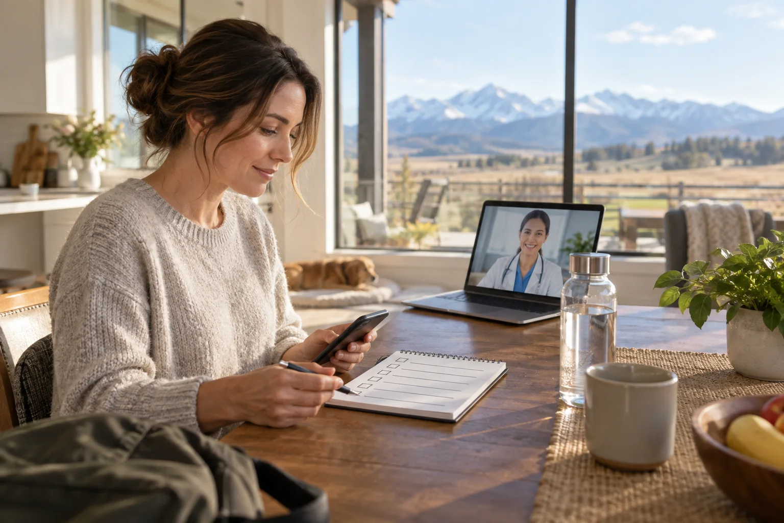 Rocky View County patient booking an online blood-work assessment