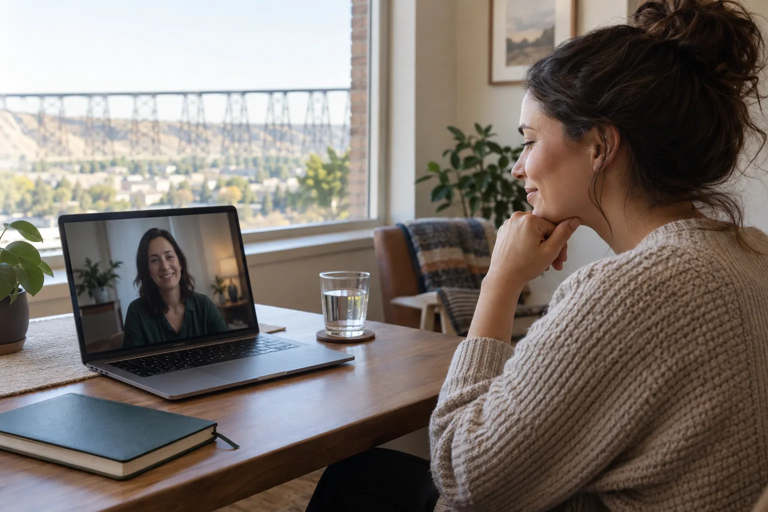 Lethbridge online therapy follow-up between a patient and provider