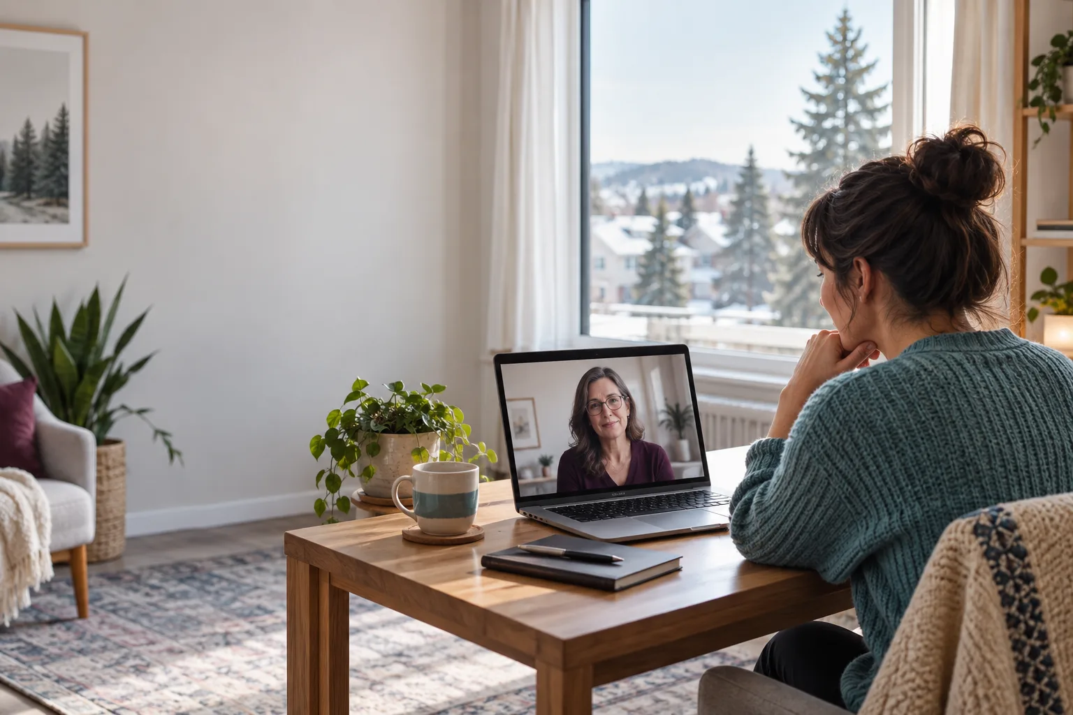 Online mental health support in Red Deer via secure video with TelePlus Care