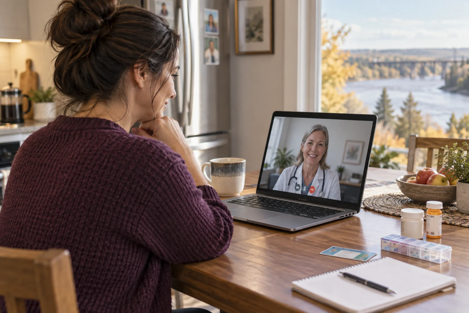 Fort Saskatchewan patient booking a TelePlus Care online doctor appointment