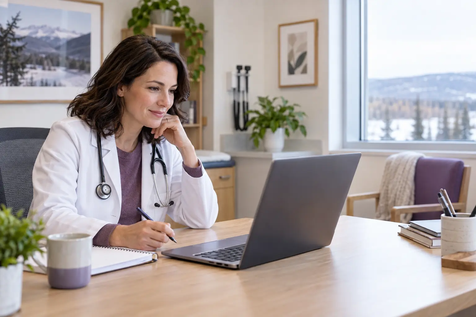 Grande Prairie patient speaking with a doctor during a confidential STI testing visit