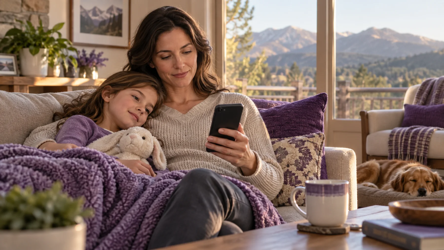 Hinton family without a regular doctor getting care online