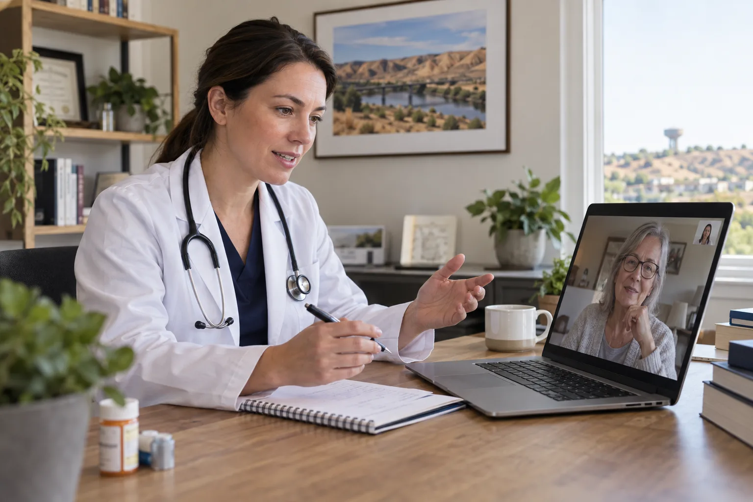 Medicine Hat patient booking an online doctor appointment