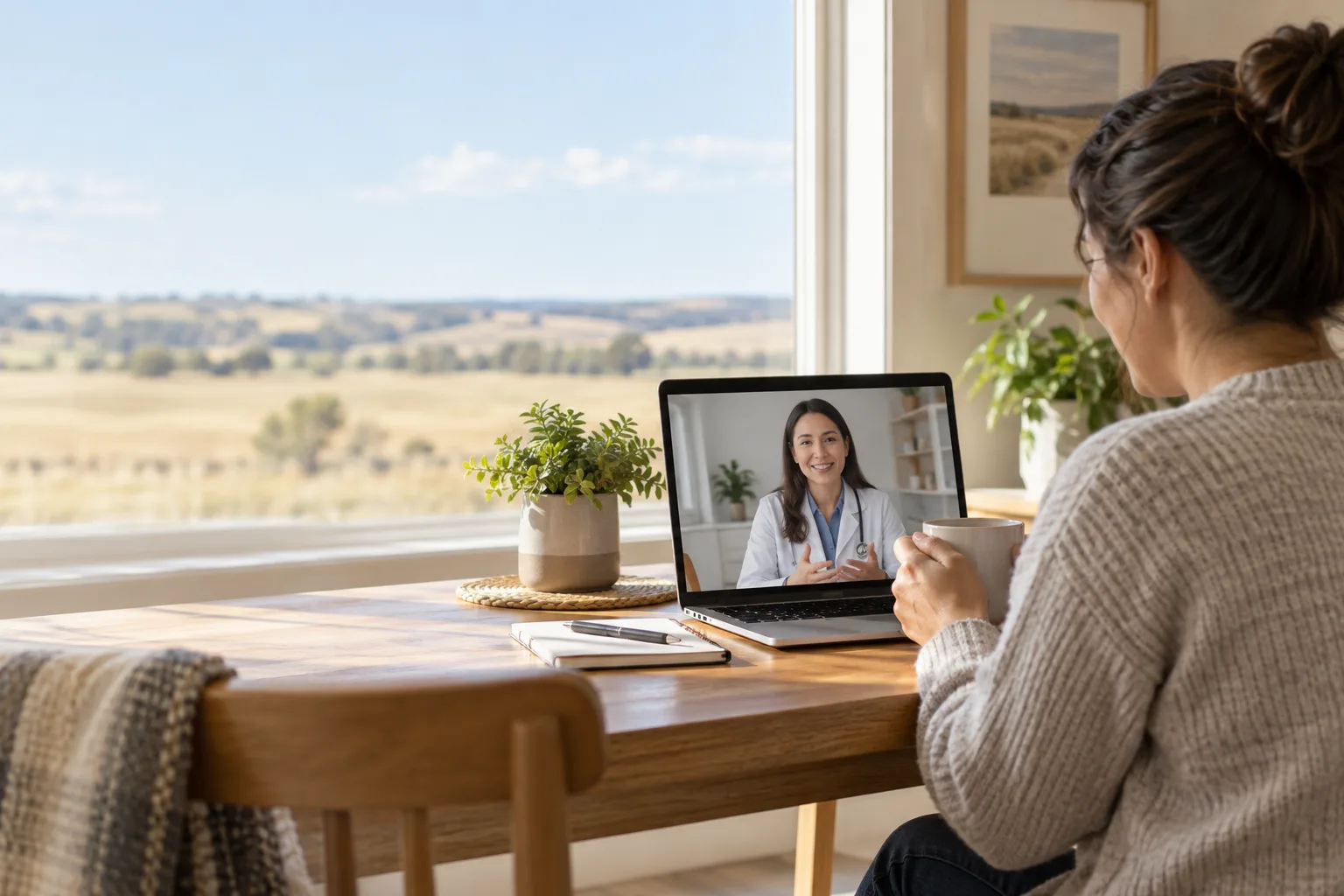Canadian-licensed doctor reviewing a Medicine Hat patient's symptoms online