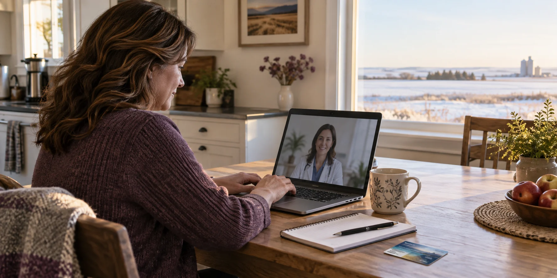 Wetaskiwin patient booking a TelePlus Care online doctor appointment