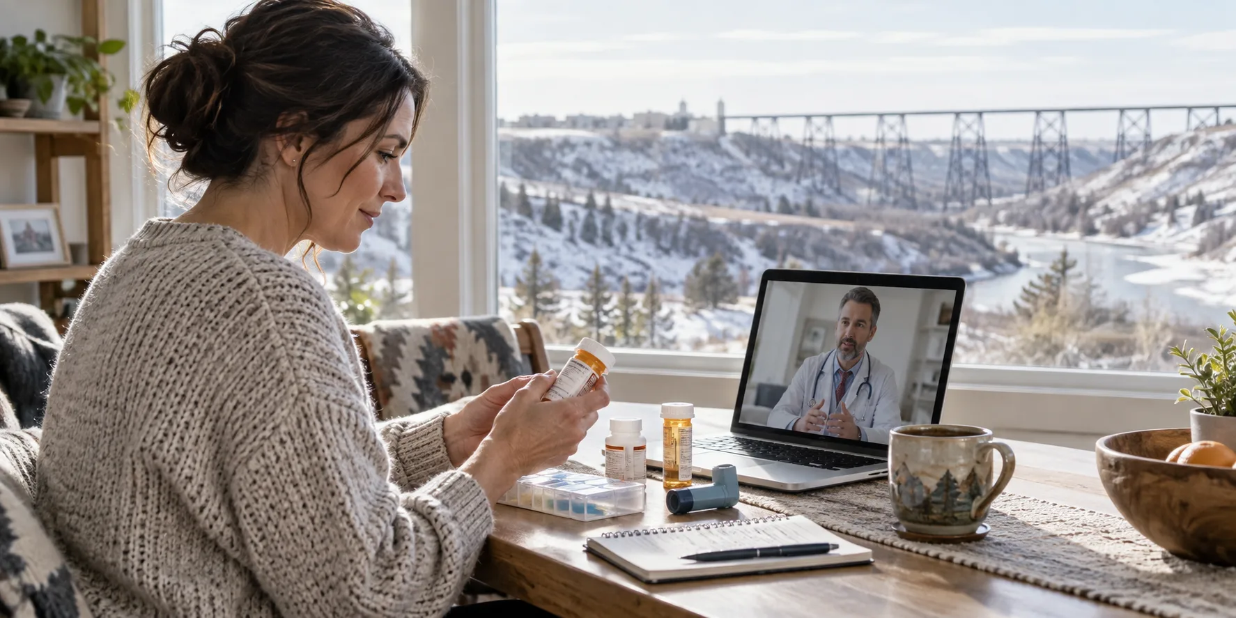 Online prescription refill appointment in Lethbridge