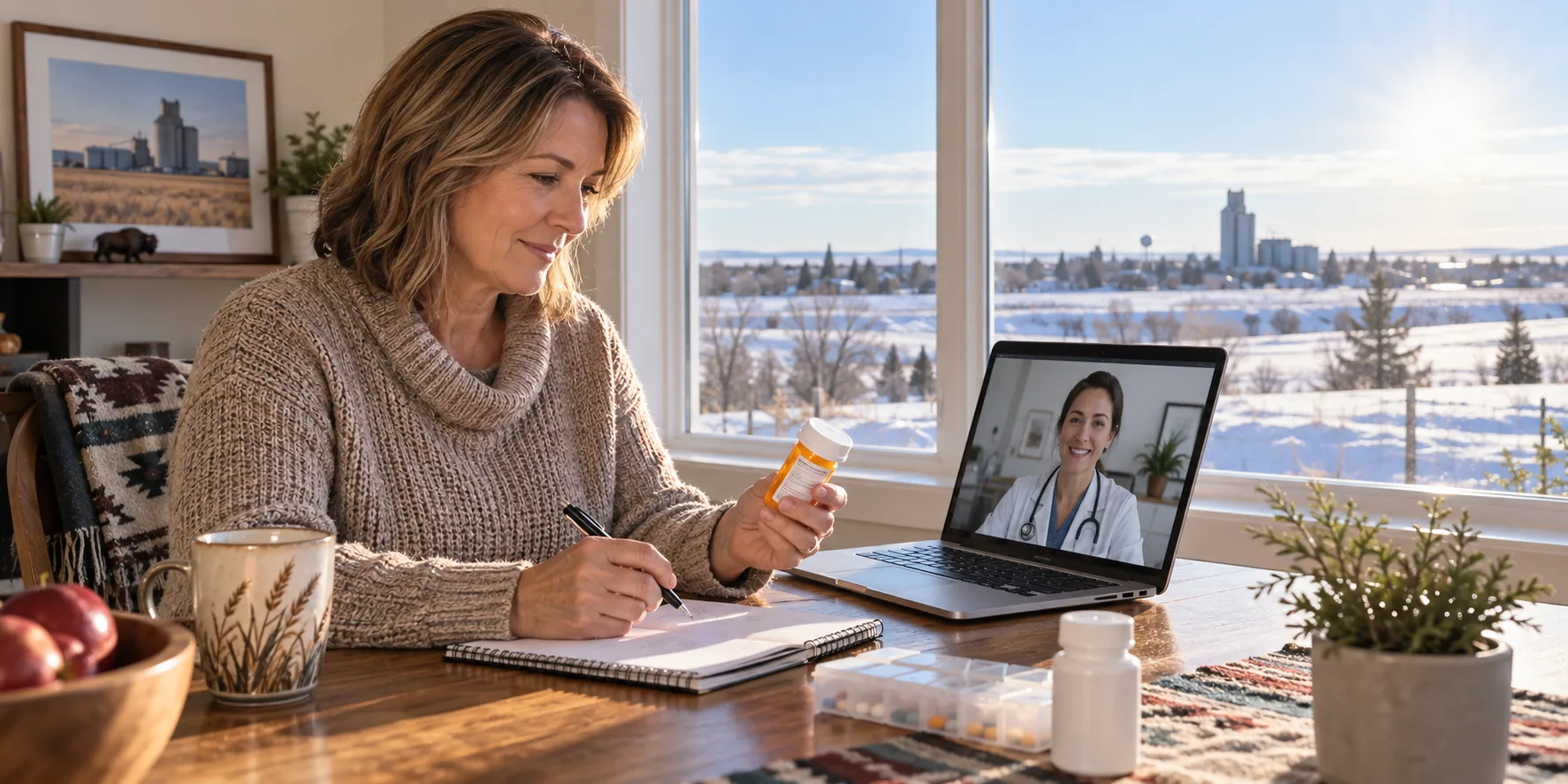 Online prescription refill appointment in Brooks