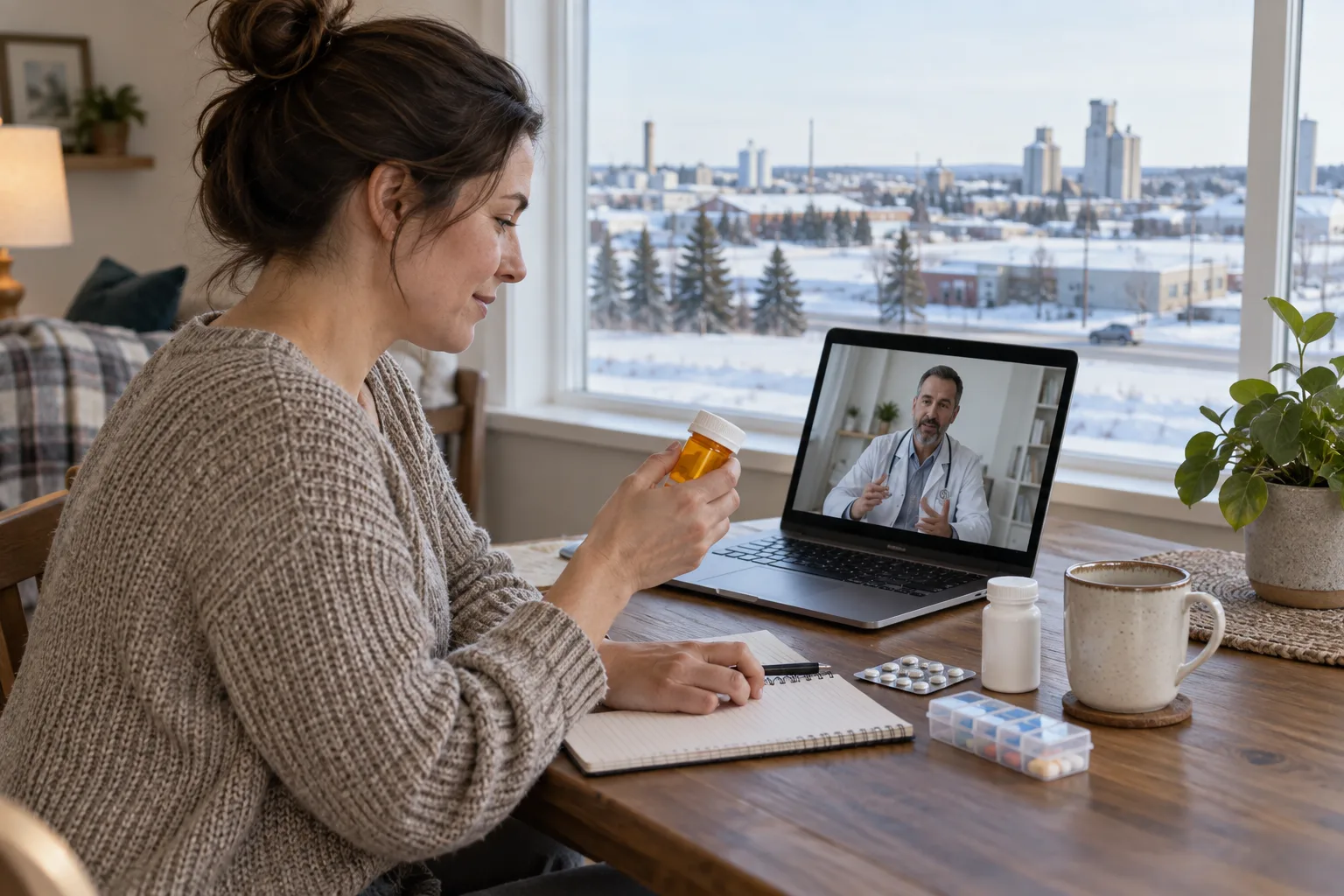 Online prescription refill appointment in Lloydminster