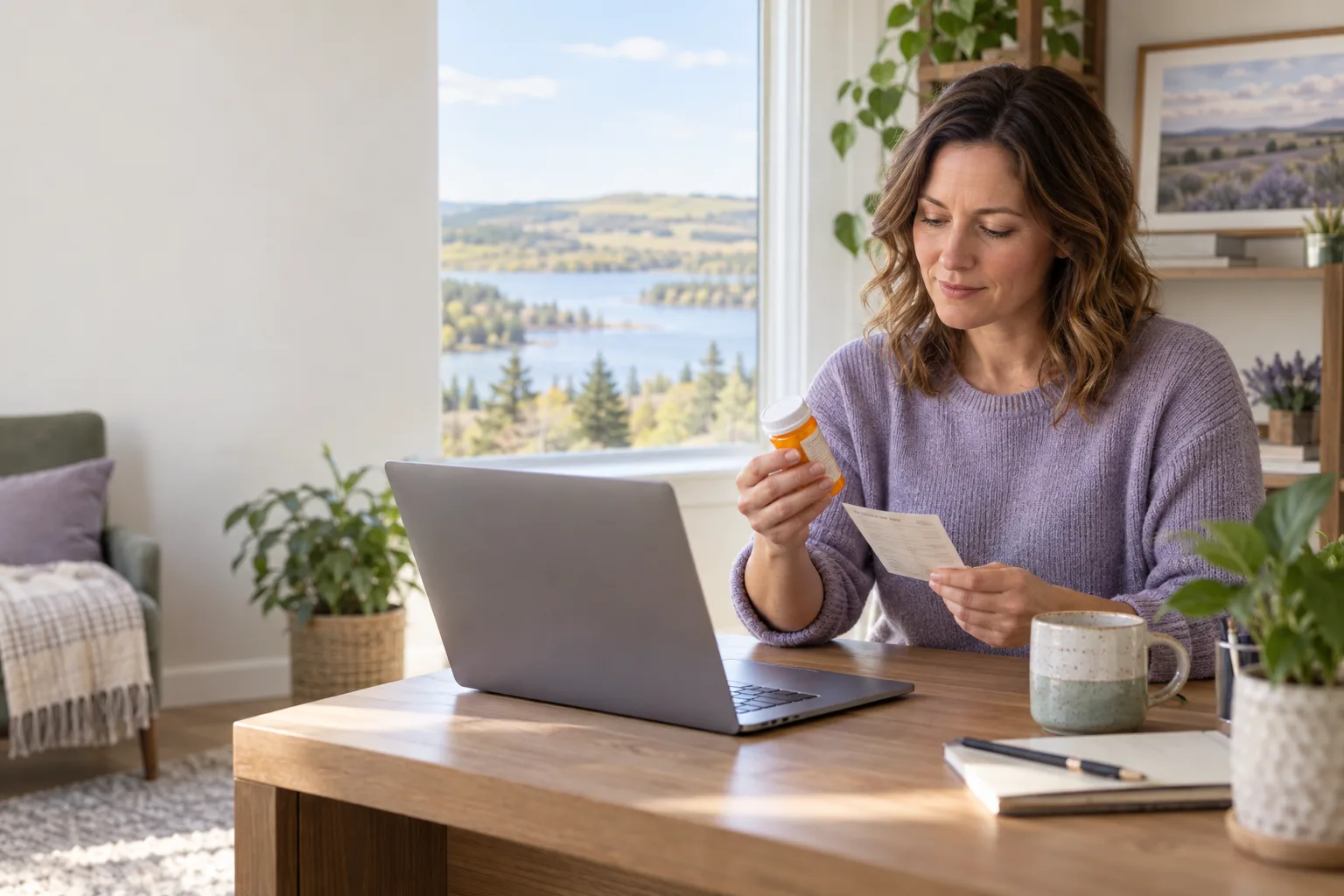 Booking a general online doctor visit from Camrose on a phone