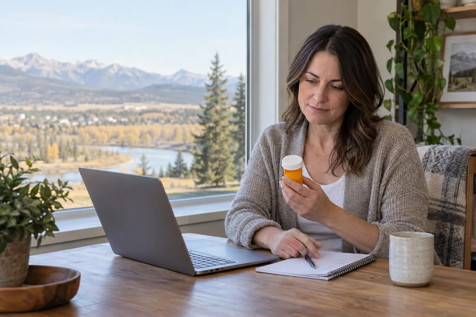 Canadian-licensed doctor assessing a Cochrane patient online