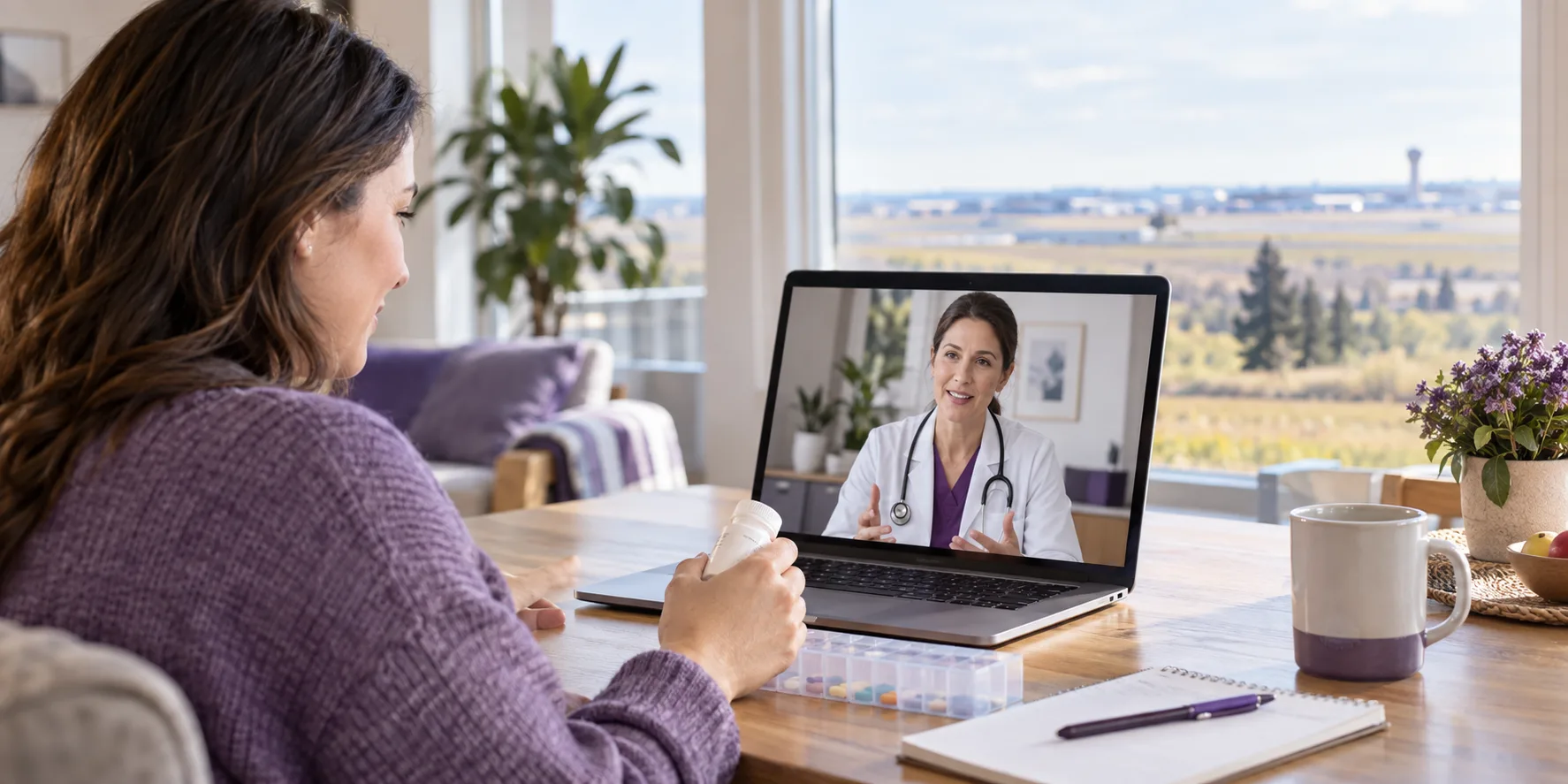 Online prescription refill appointment in Leduc