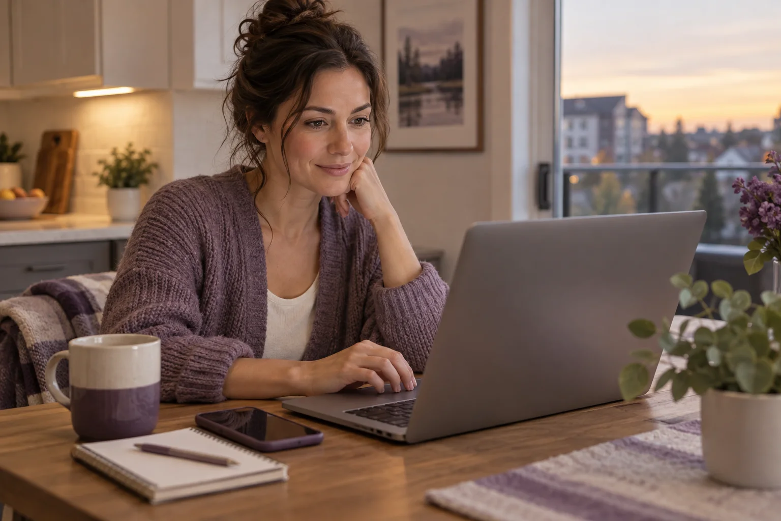 Sherwood Park patient in an online follow-up with a TelePlus Care doctor